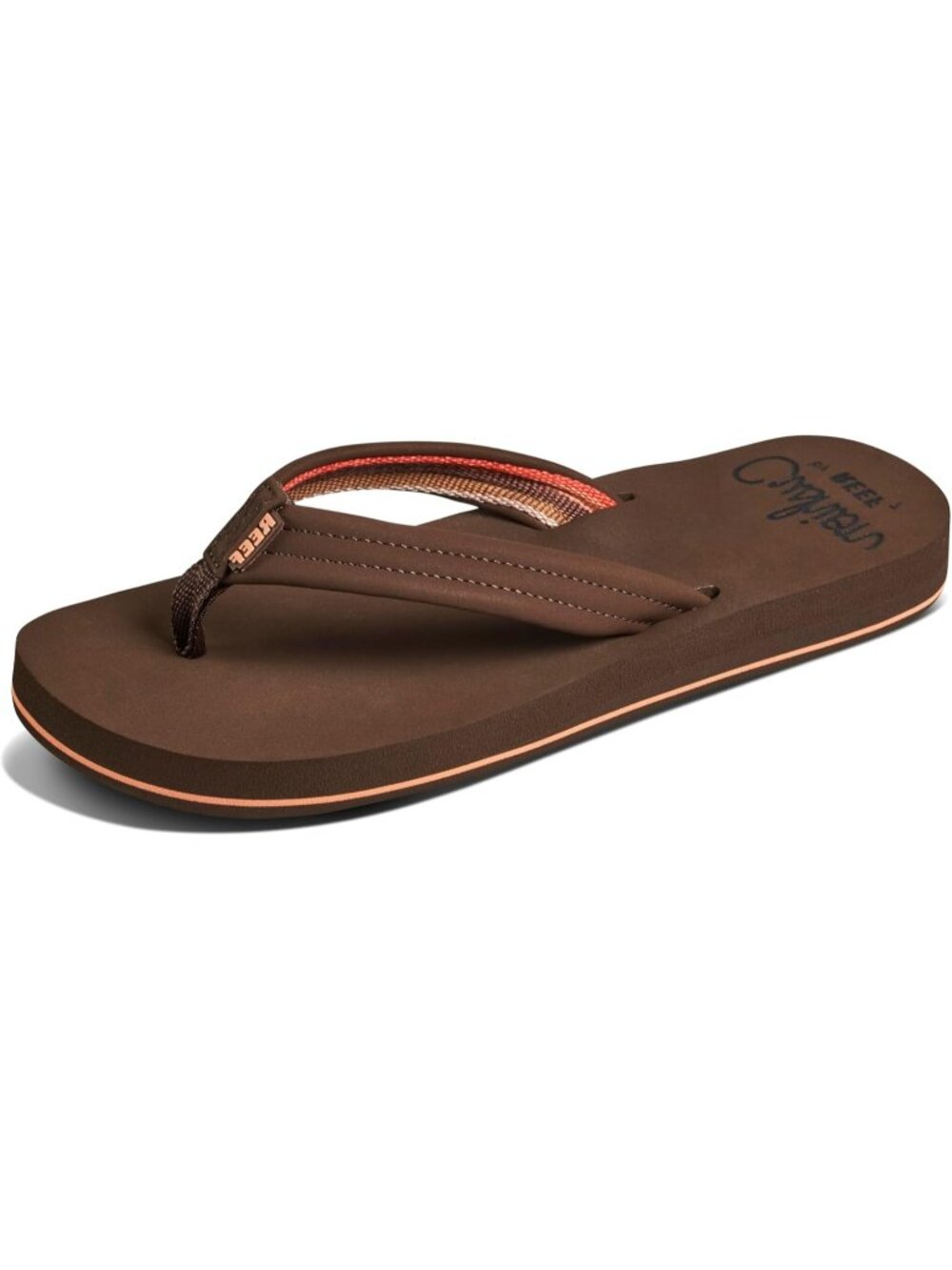 Women's All Brown Cushion Breeze Flip Flop Sandals Sunrise comfortable Casual